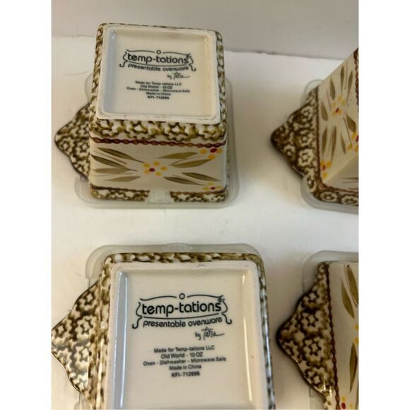 Temptations ovenware & lids old world cubes 10 oz KFL-712696 - Picture 3 of 3